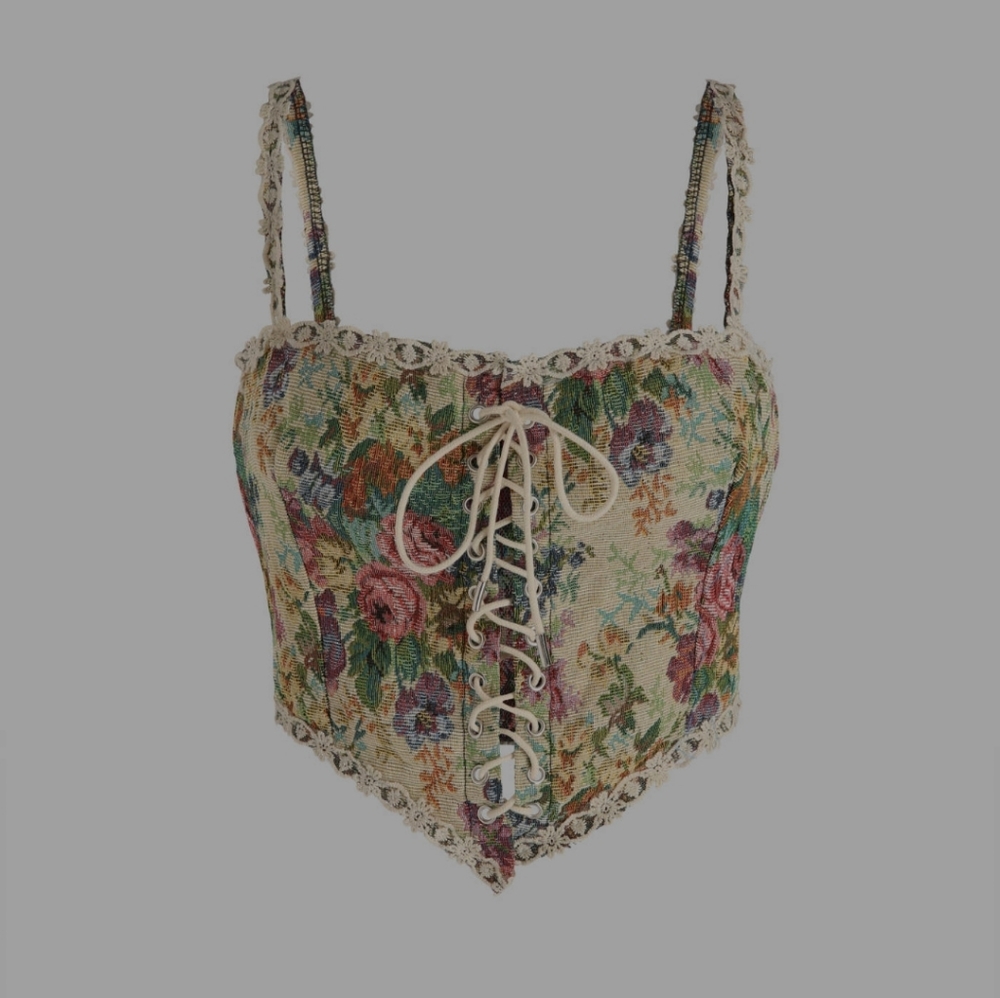 Secret Garden Corset Tank Top